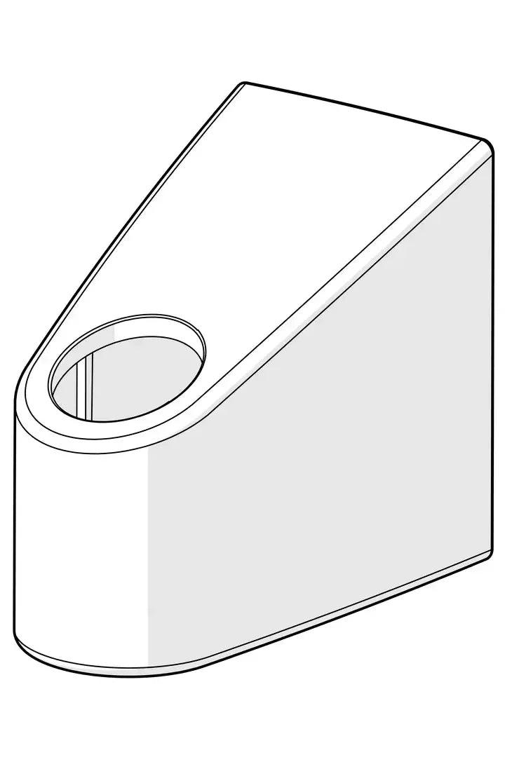 Wall support | 602331V | Chrome