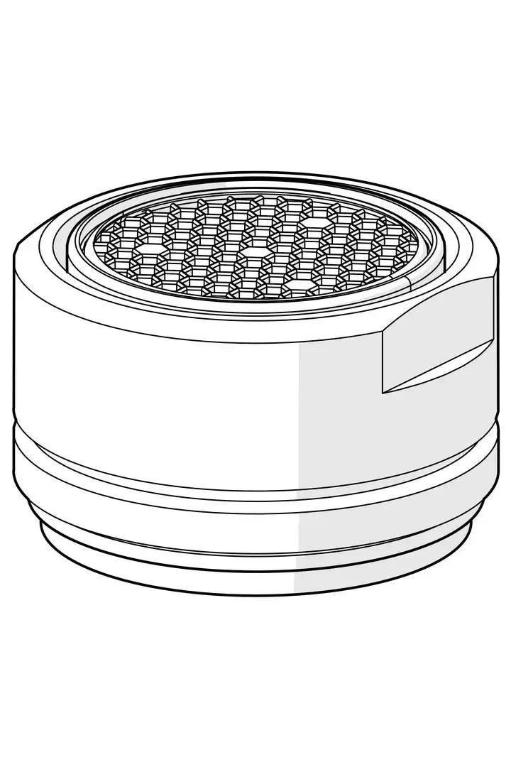 Aerator, M24x1 STD HC, 6 l/min, Laminar | 602670V | Chrome