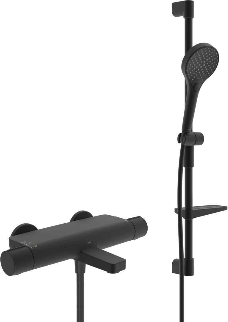Bath and shower faucet with shower set | 7149N-33 | Matt black