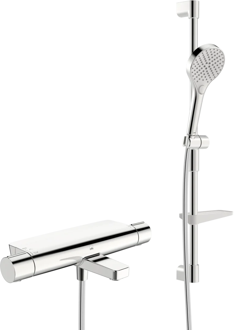 Bath and shower faucet with shower set | 7149N | Chrome