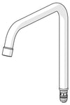 Høy tut, L=255 | 1000228V | Krom