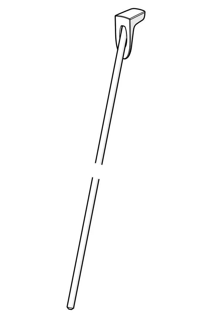 Pop-up operating rod, Safira | 1000681V | Chrome