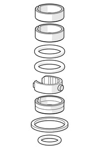 Sealing kit for spout