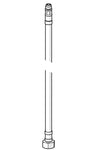 Fleksible slanger, L=475, G3/8-M10x1 LH | 1001515V