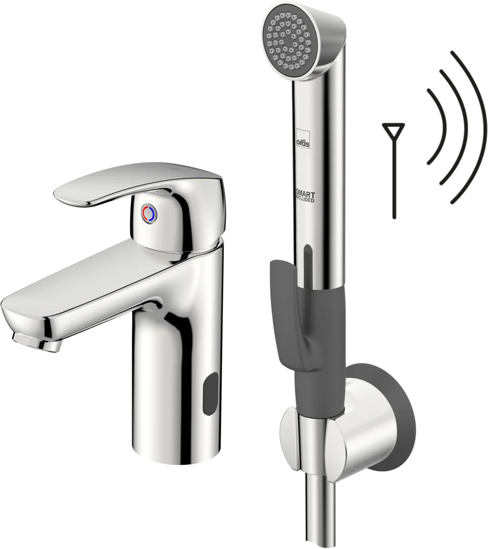 Washbasin faucet, 3 V, Bluetooth | 1001FZ | Chrome