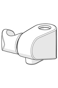 Glider for dusjstang