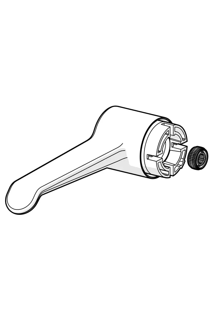 Flow control handle, L=150 mm | 1004311V | Chrome