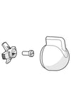 Handle for washing machine valve | 1005697V | Chrome