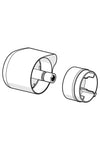 Flow control handle | 1006584V | Chrome