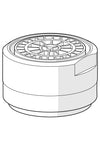 Strålesamler, STD M24x1 HC 7.0 l/min | 1013531V | Krom