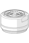Aerator, STD M24x1 CC ND | 1017575V-33 | Matt black