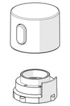 Flow control handle | 1018478V-80 | Brushed steel