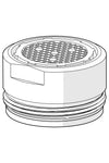Strålesamler, STD M24x1, Laminar | 1018569V | Krom