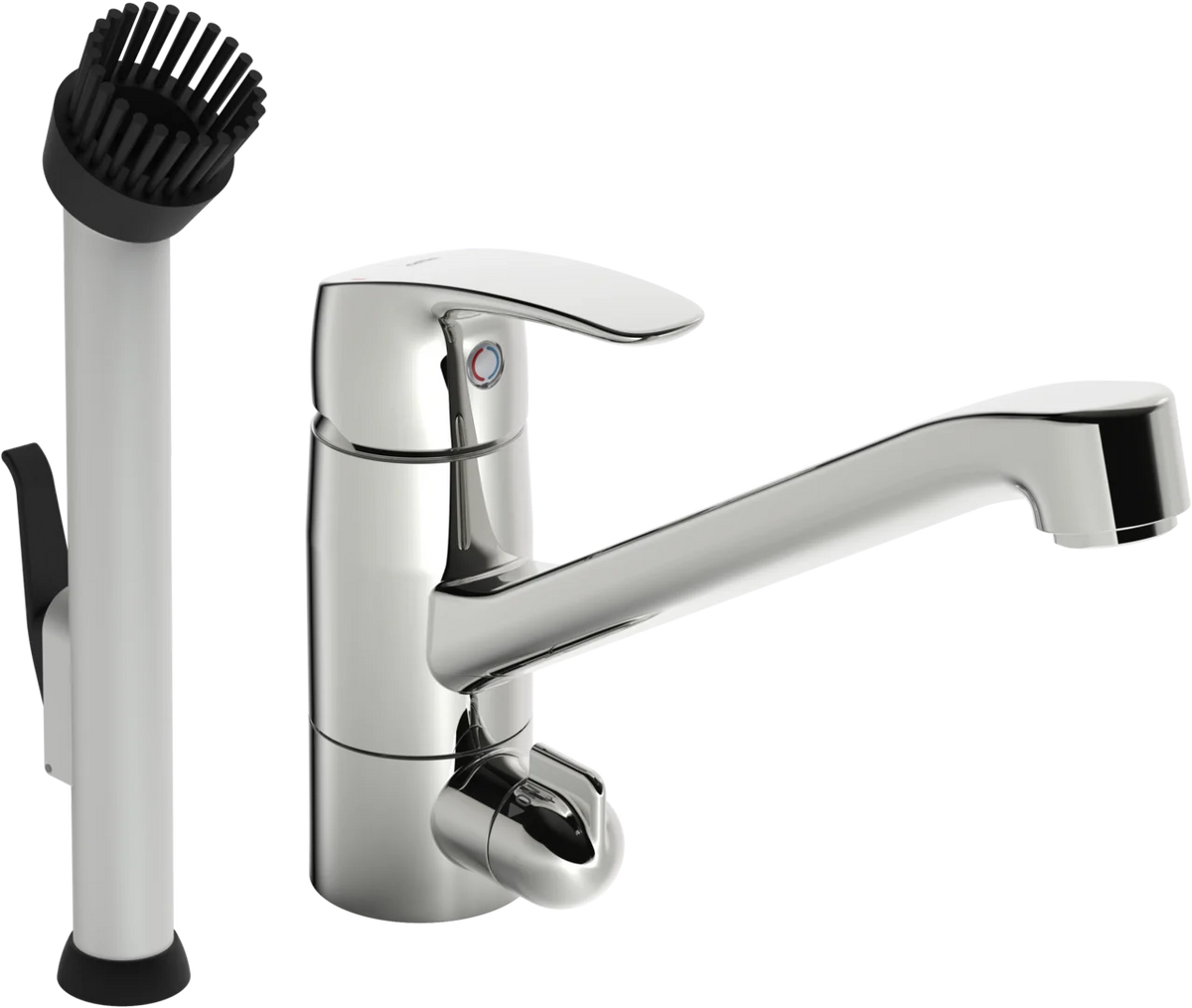 Utility room faucet with dishwasher valve | 1027FS | Chrome