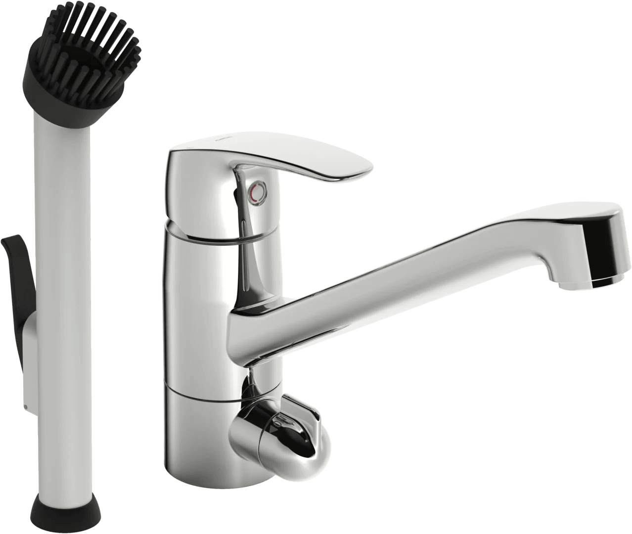 Utility room faucet with dishwasher valve | 1027FS | Chrome