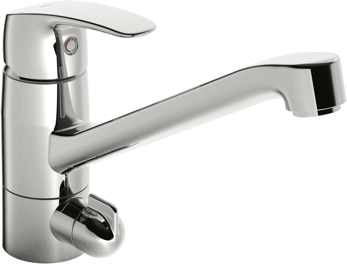 Kitchen faucet with dishwasher valve | 1035FS-104 | Chrome