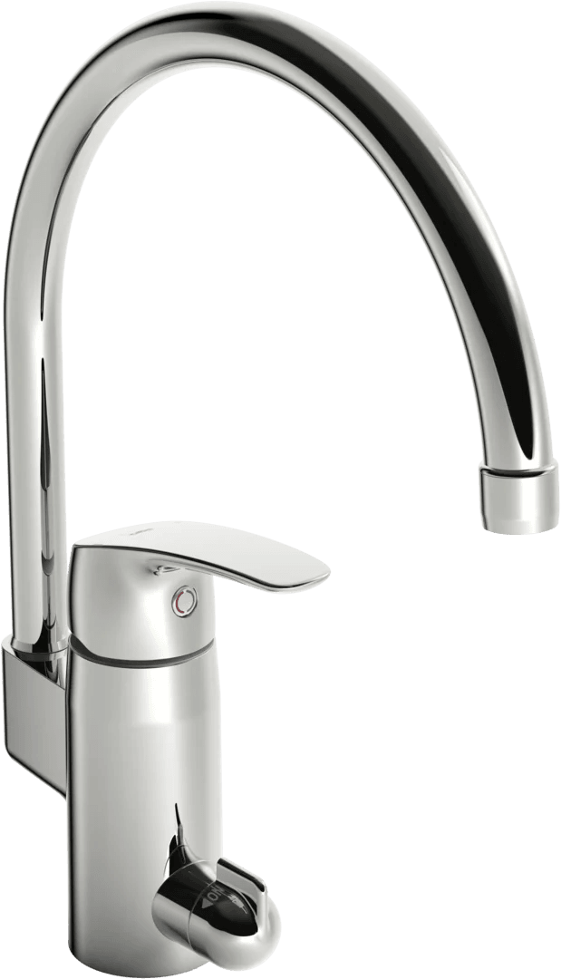 Kitchen faucet with dishwasher valve | 1039F-105 | Chrome