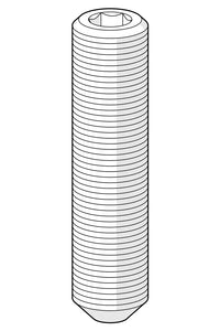 Låseskrue (10stk), M6x25