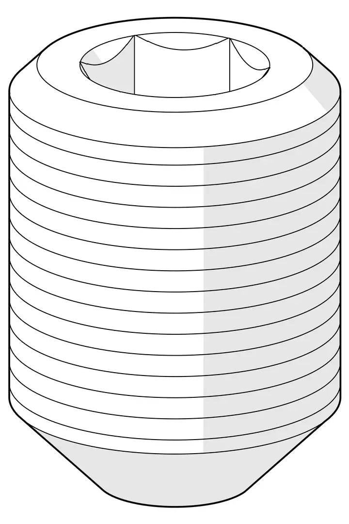 Retaining screw (10 pcs), M6x8 | 229518/10