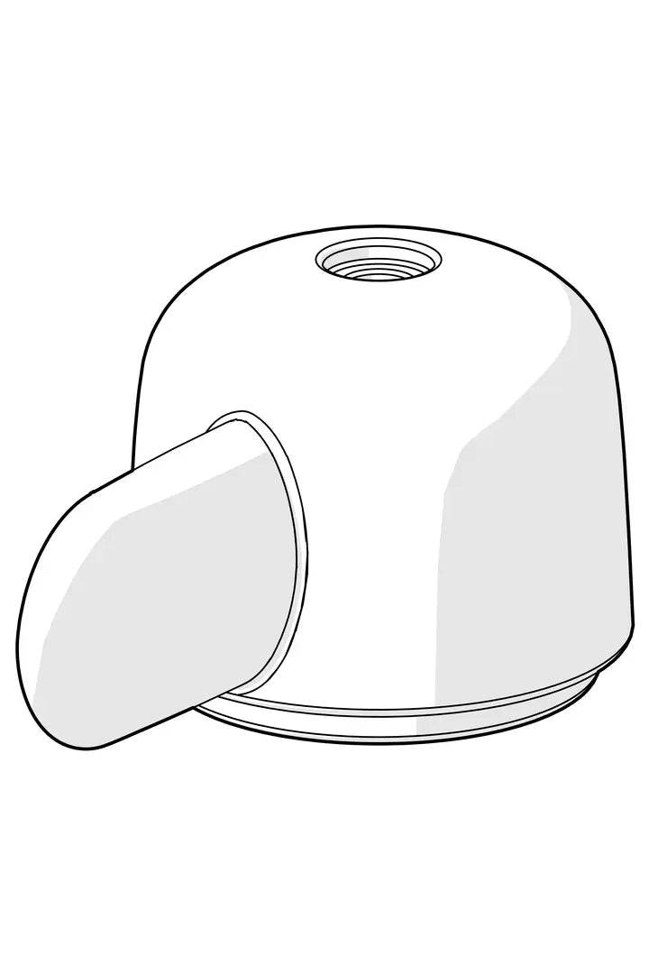 Handle for washing machine valve | 159643V | Chrome