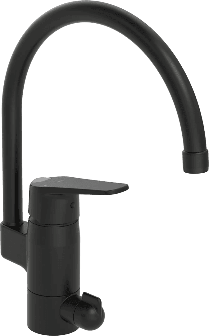 Kitchen faucet with dishwasher valve | 1839FG-33 | Matt black