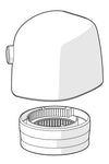 Temperature control handle | 188089V | Chrome
