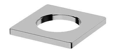 Deksel, 55x55 mm | 203660 | Krom