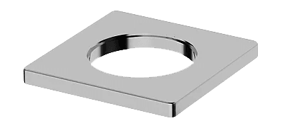Cover flange, 55x55 mm | 203660 | Chrome