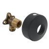 Angle coupling with stop valve, G3/4(1/2)-D12 | 204021Z-33 | Matt black
