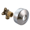 Angle coupling with stop valve, G3/4(1/2)-D12 | 204021Z | Chrome