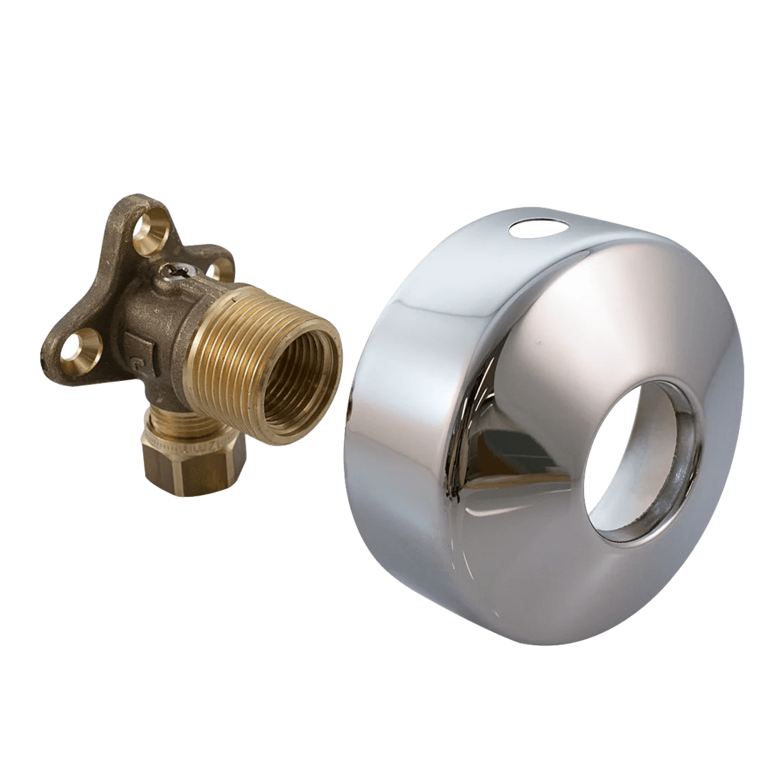 Angle coupling with stop valve, G3/4(1/2)-D12 | 204021Z | Chrome