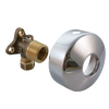 Angle coupling with stop valve, G3/4(1/2)-D12 | 204021Z | Chrome