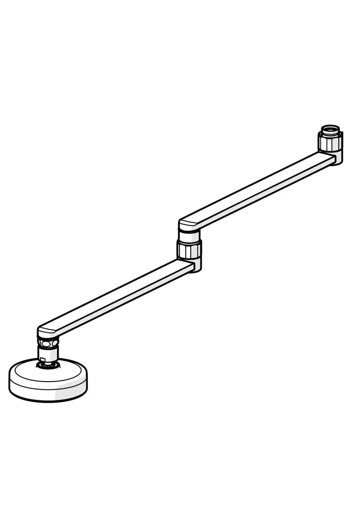 Svingbar tut, L=600 | 221560 | Krom