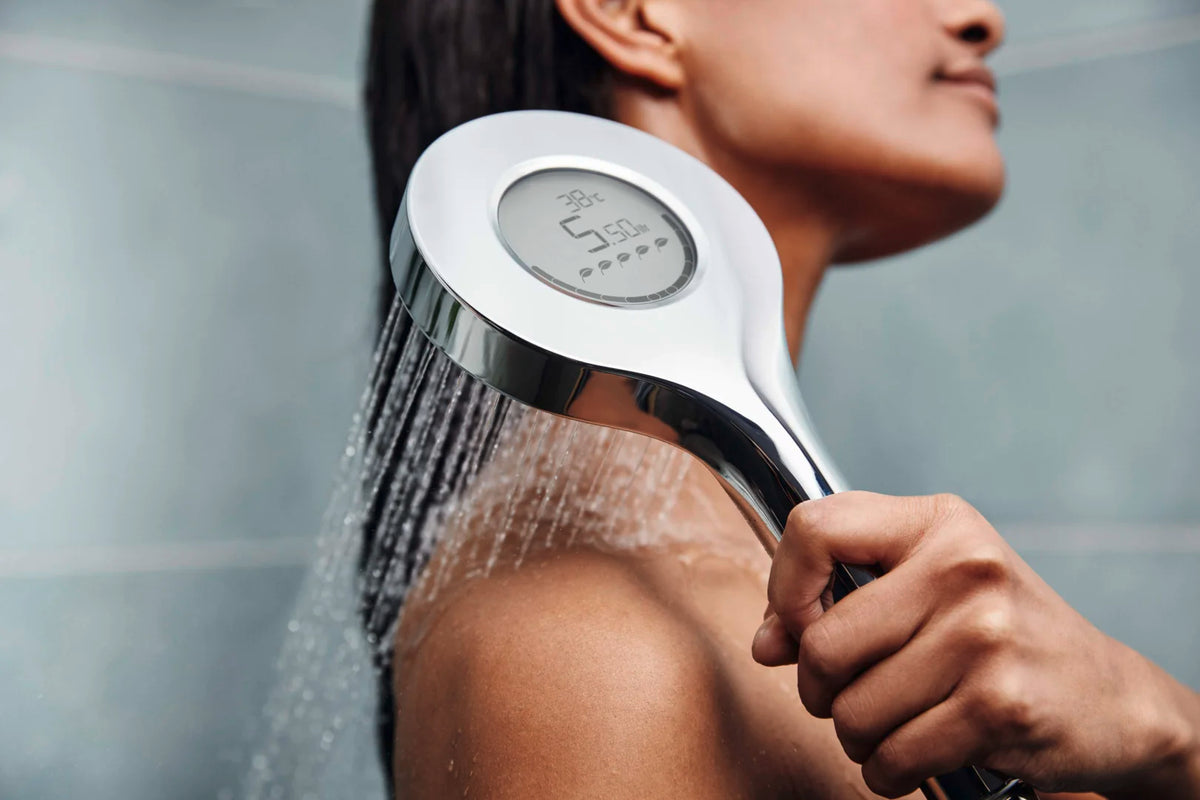 Hand shower, Bluetooth | 242405 | Chrome/Light grey