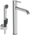 High washbasin faucet | 2602FH-80 | Brushed steel