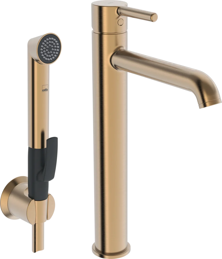 High washbasin faucet | 2602FH-81 | Brushed bronze