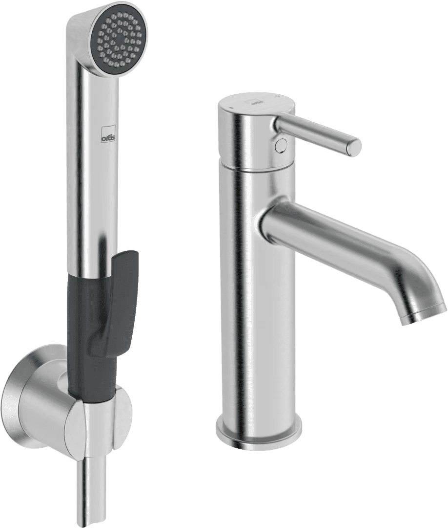 Washbasin faucet | 2606FH-80 | Brushed steel