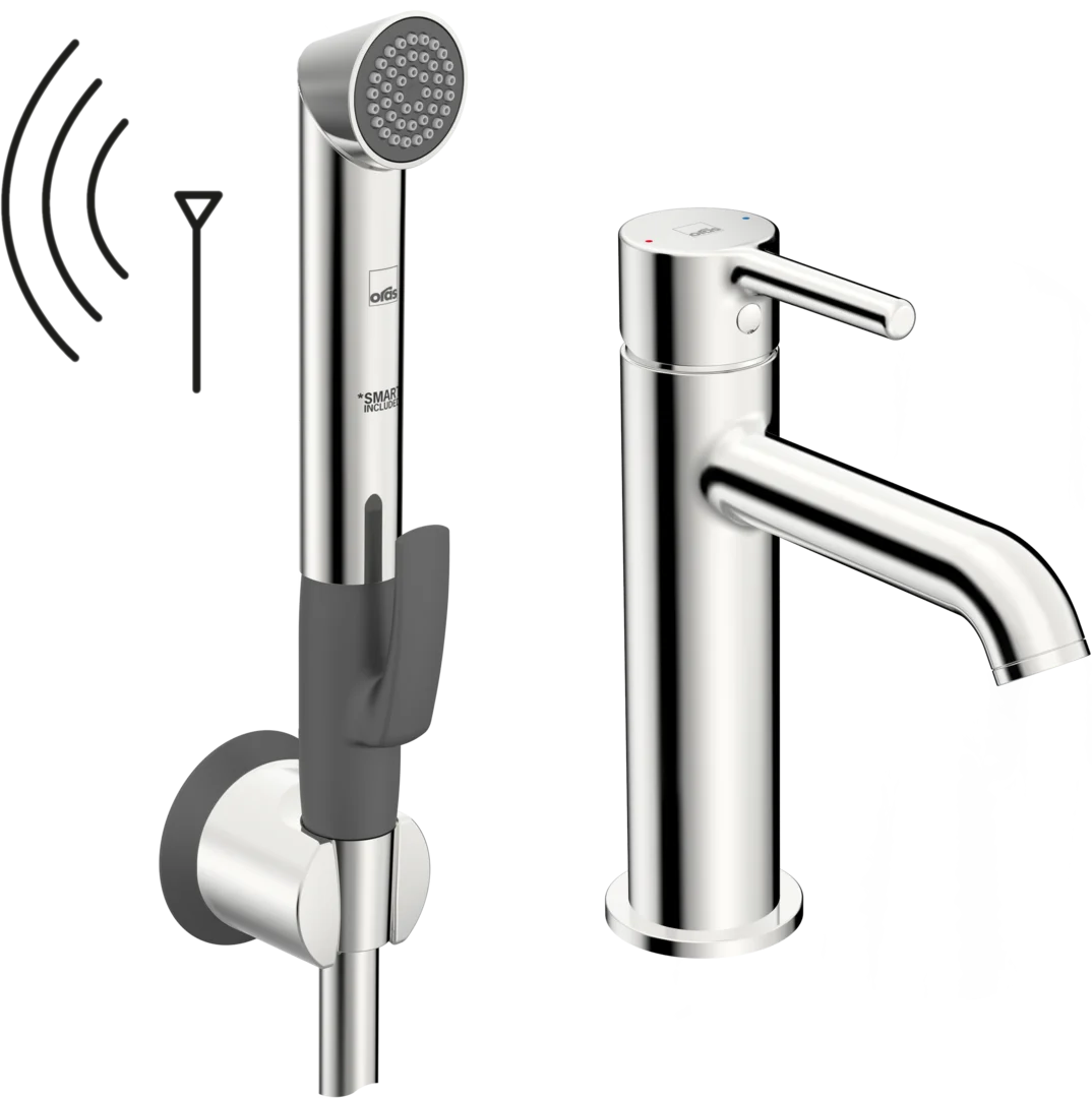 Washbasin faucet, 3 V | 2613FH | Chrome