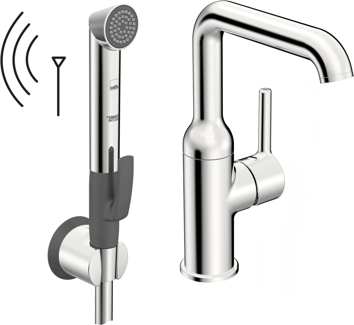 Washbasin faucet, 3 V | 2615FH | Chrome