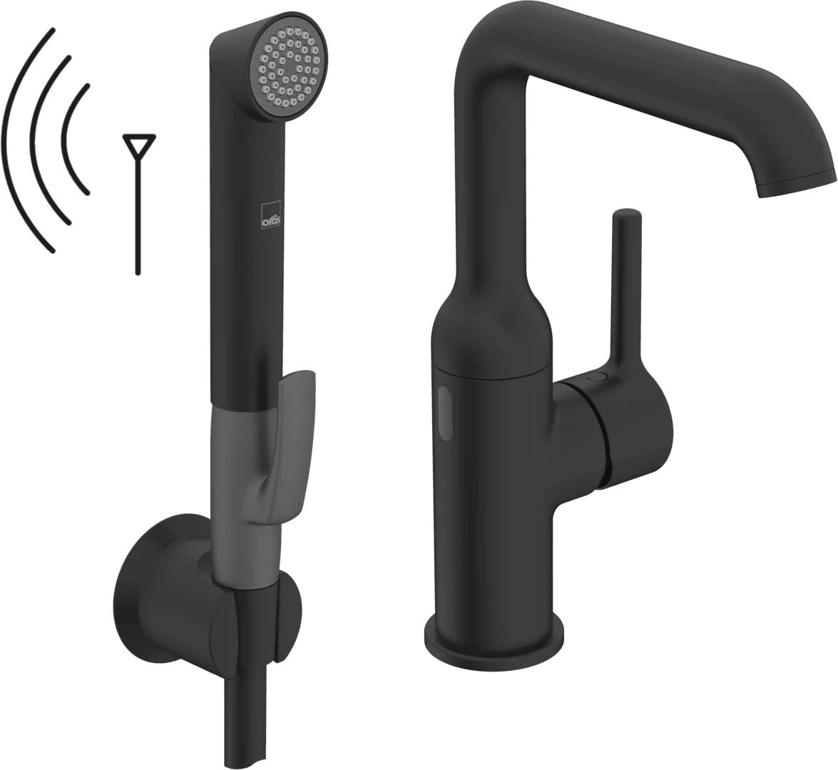Washbasin faucet, 3 V, Bluetooth | 2617FHZ-33 | Matt black