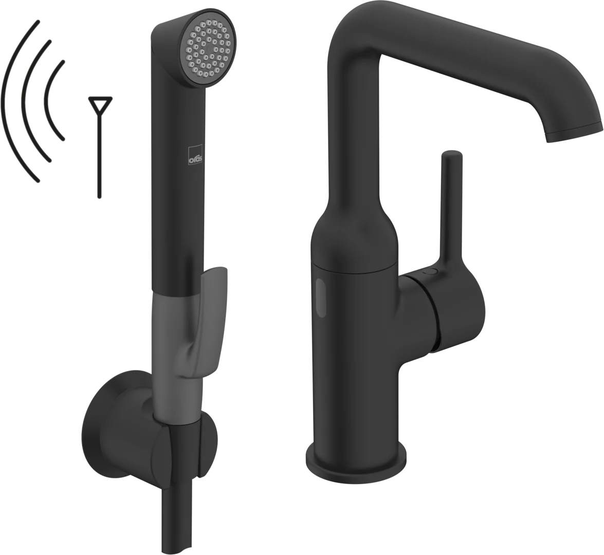 Washbasin faucet, 3 V, Bluetooth | 2617FHZ-33 | Matt black