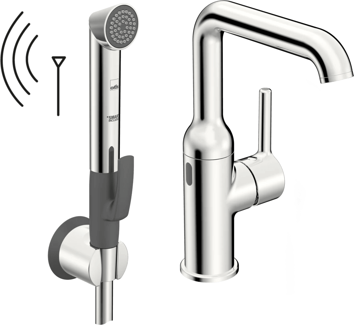 Washbasin faucet, 3 V, Bluetooth | 2617FHZ | Chrome