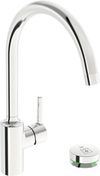 Kitchen faucet with dishwasher valve, 9 V | 2639AF | Chrome