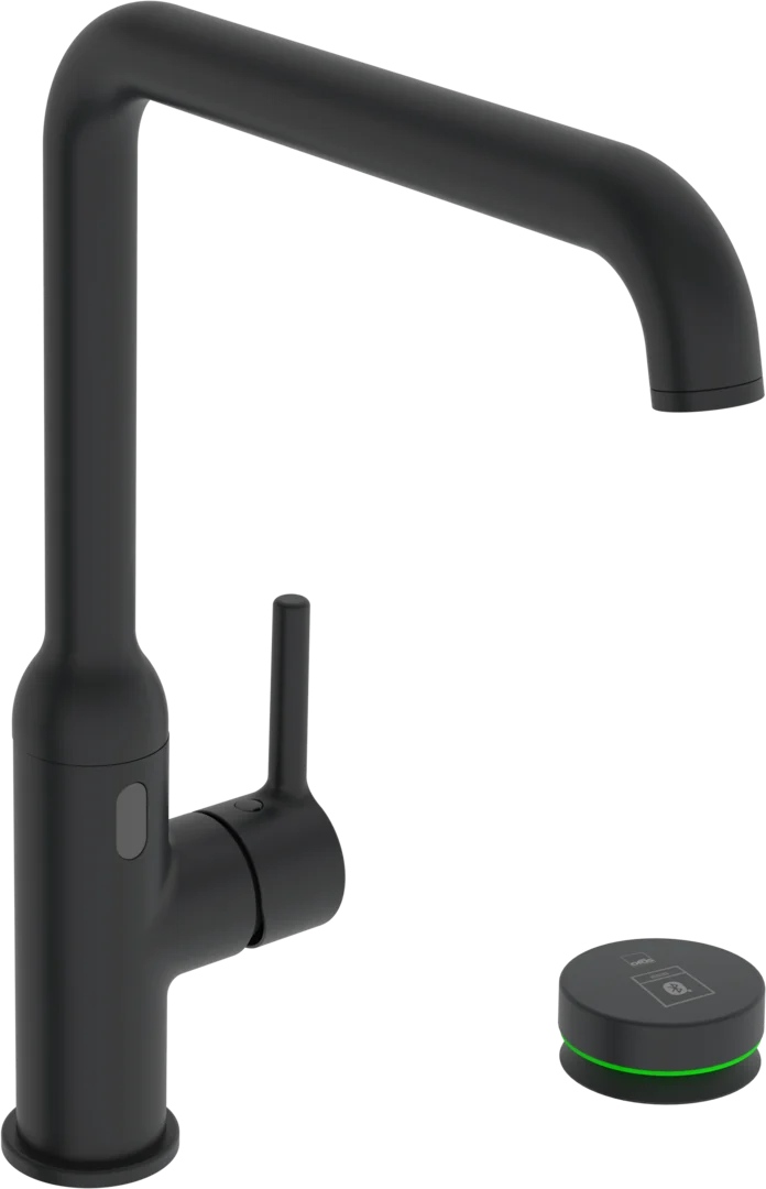 Kjøkkenkran med avstengning, 230/9 V, Bluetooth | 2639FHTZ-33 | Svart matt