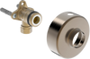 Angle coupling with stop valve, G3/4(1/2)-D12 | 290009-81 | Brushed bronze