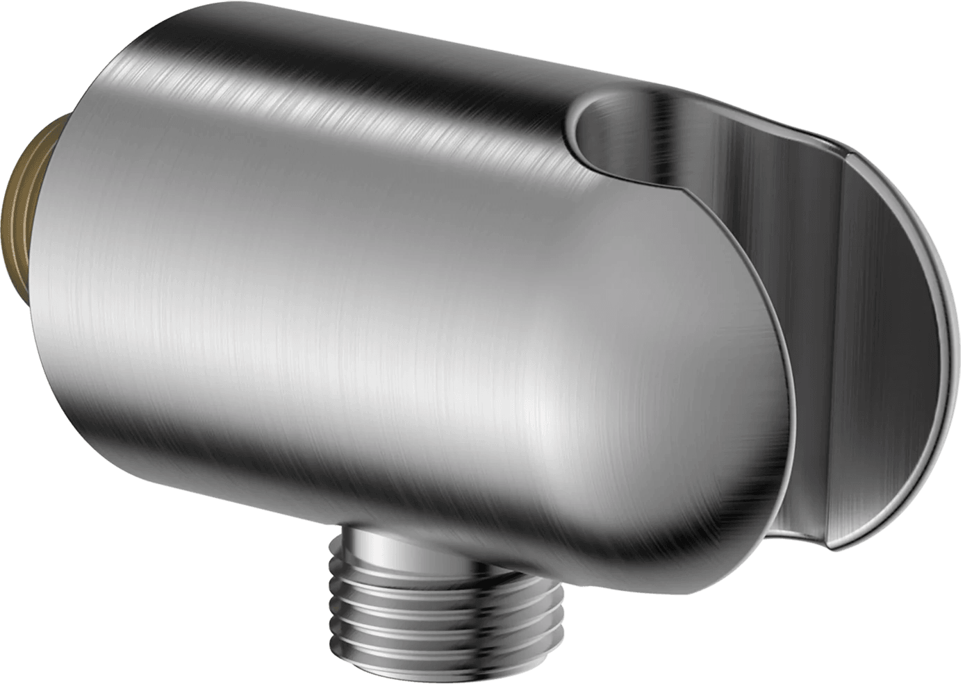 Wall coupling for shower hose | 290019-80 | Brushed steel