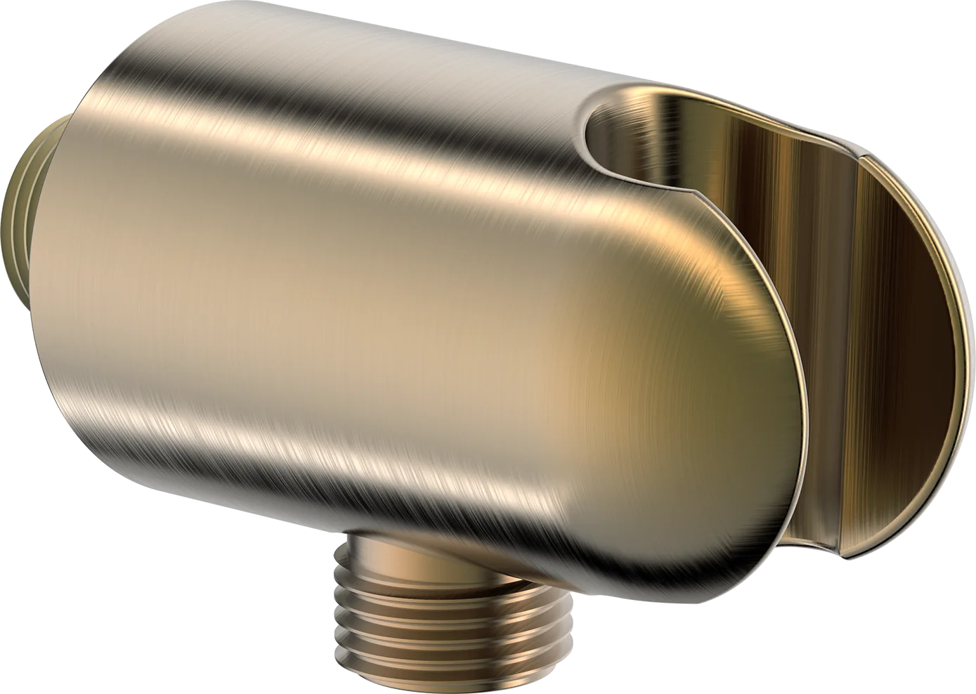 Veggkupling for dusjslange | 290019-81 | Børstet bronse