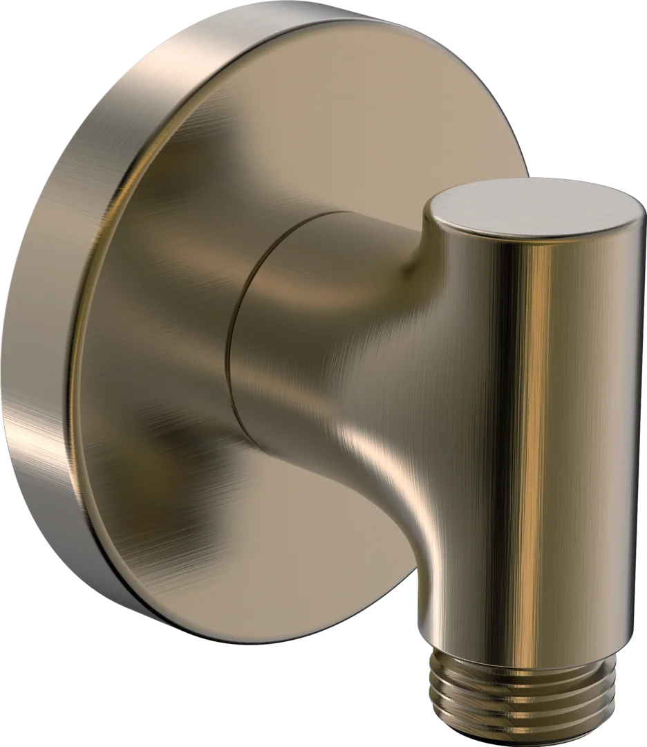 Veggkupling for dusjslange | 290022-81 | Børstet bronse