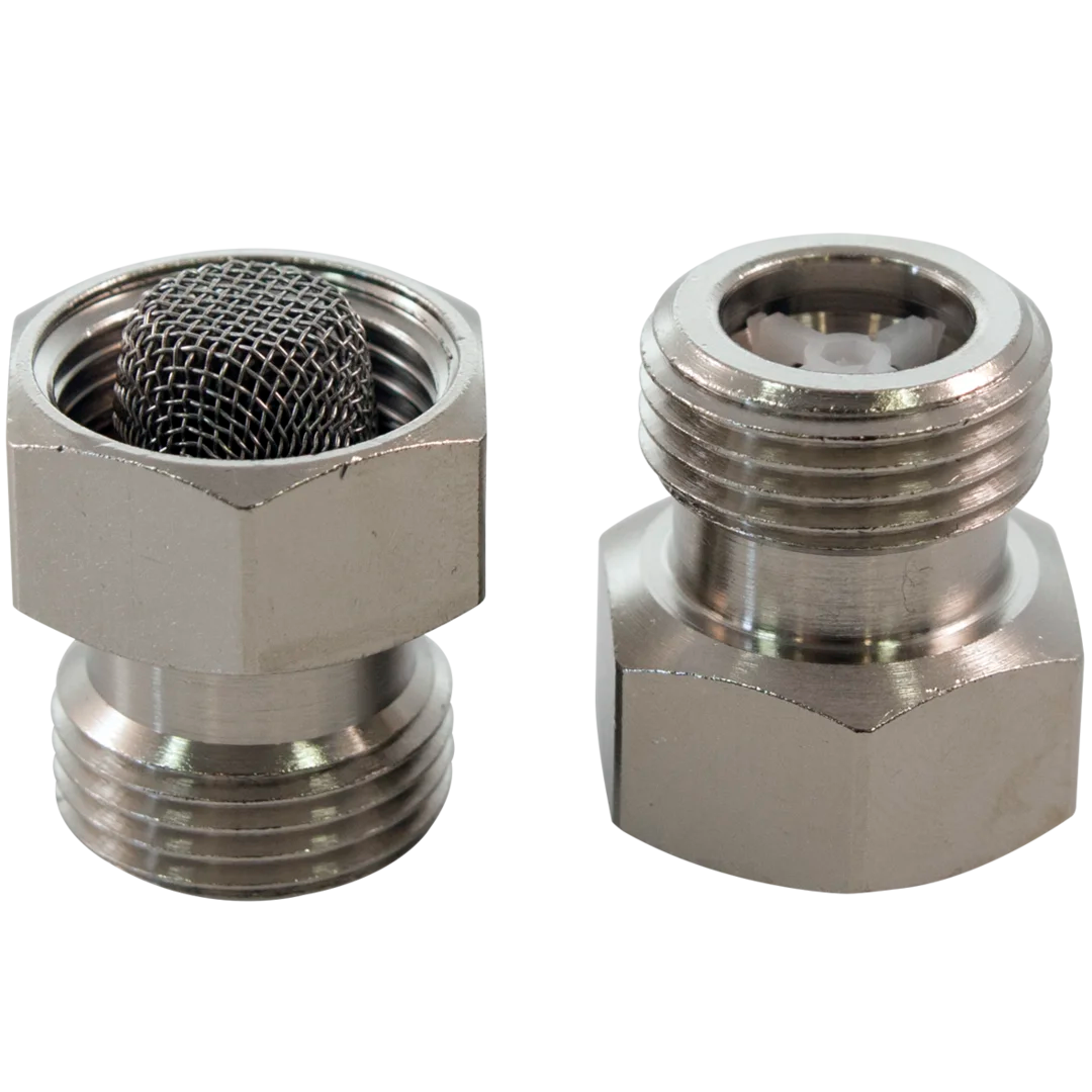 One-way valve with litter screen | 198473/2