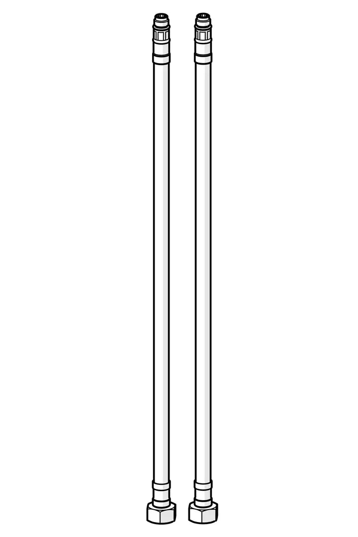 Flexible pipe, L=375, G3/8-M10x1 (2pcs) | 601481/2